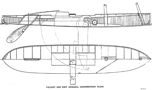 Deck layout and fittings for Valiant and East Anglian