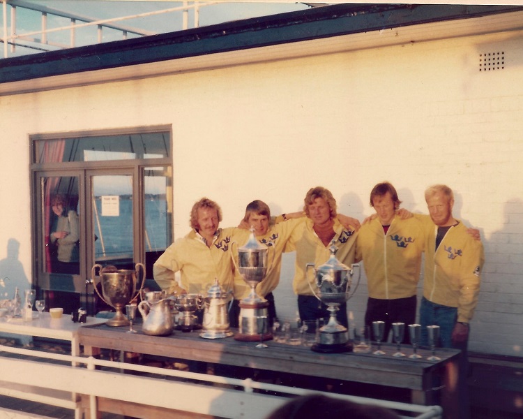 Photo: 1974 The Dominant Swedish Team at the 1974 Canoe Week Prizegiving